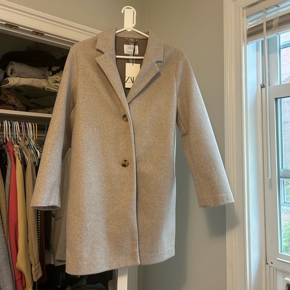 Zara Women's Gray Coat